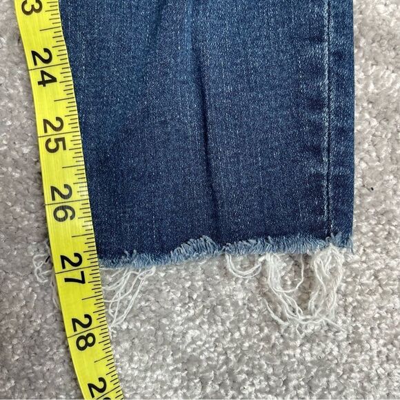 Abercrombie & Fitch Jeans Women’s 26 Long Blue Skinny Ankle Mid-Rise Dark Denim - Picture 10 of 12